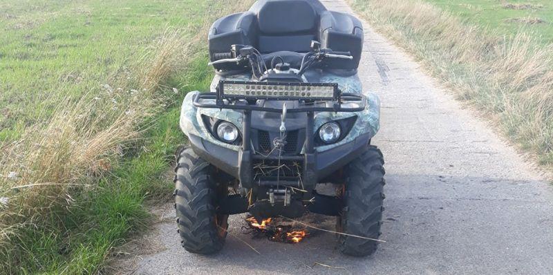 Quad zapalił się podczas jazdy