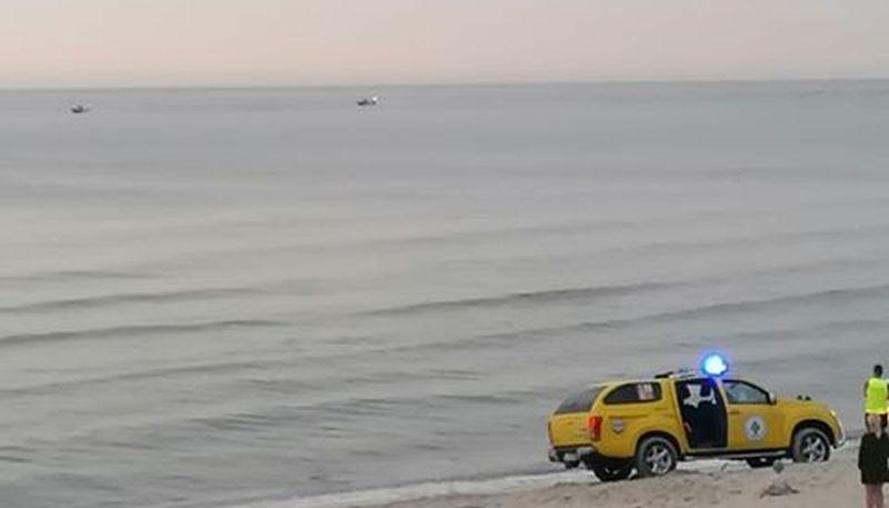 Służb ratunkowe na plaży zachodniej. Powód? Spadający lampion