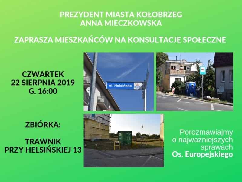 Konsultacje z mieszkańcami osiedla Europejskiego