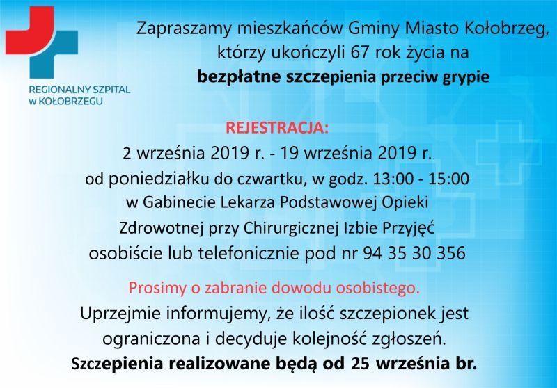 Bezpłatne szczepienia przeciwko grypie