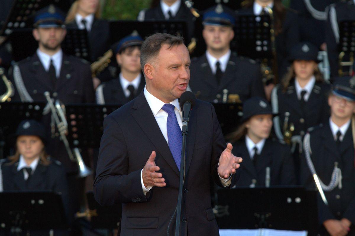Prezydent Andrzej Duda w Zieleniewie. Przemówienie wpisało się w kampanię wyborczą Prawa i Sprawiedliwości (video)