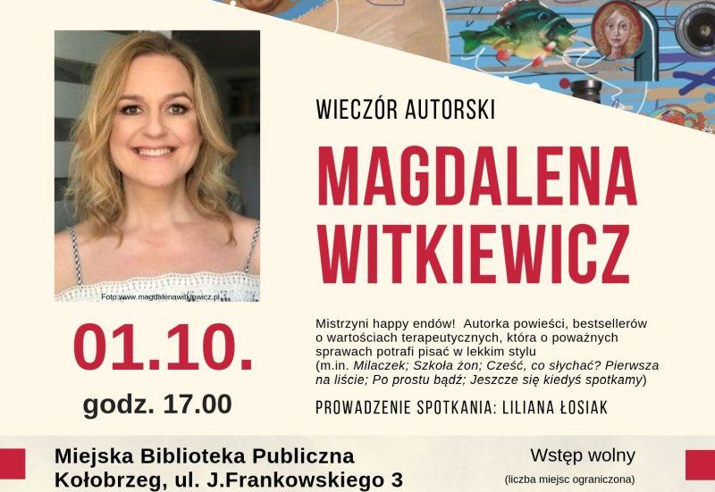 Magdalena Witkiewicz spotka się z Czytelnikami