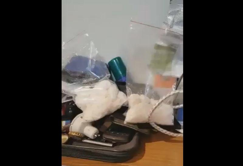 Narkotyki trzymał w kuchennej szafce (video)
