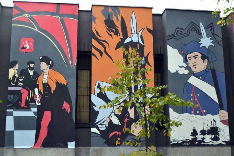 Mural przy muzeum oficjalnie oddany (Foto, Video)