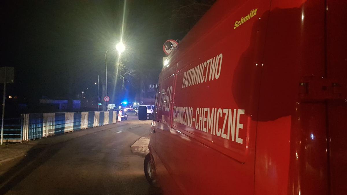 Basztowa zablokowana. Możliwy wyciek gazu