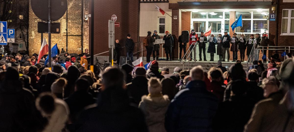 Protest pod kołobrzeskim sądem