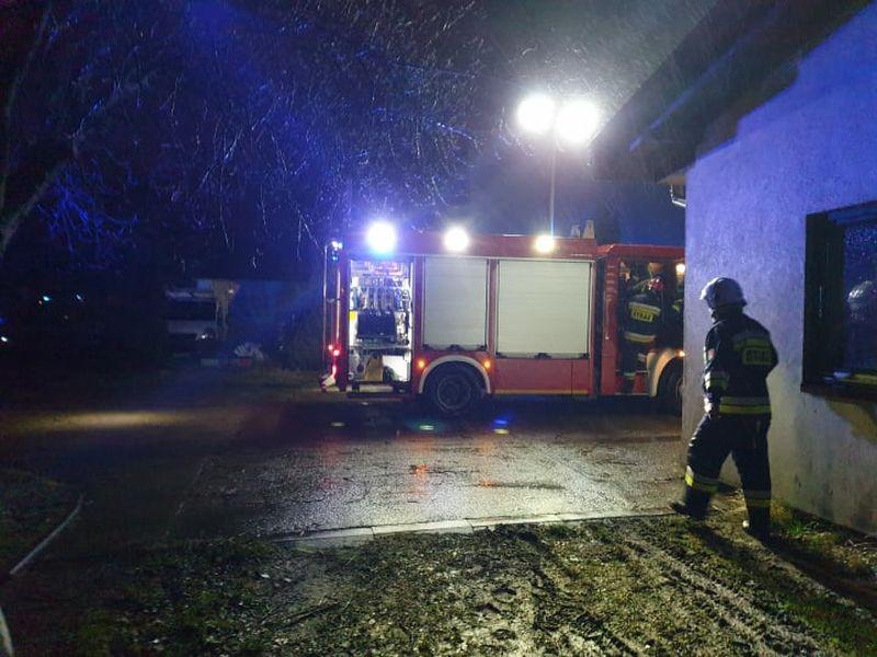 Pożar przy ulicy Jasnej w Kołobrzegu