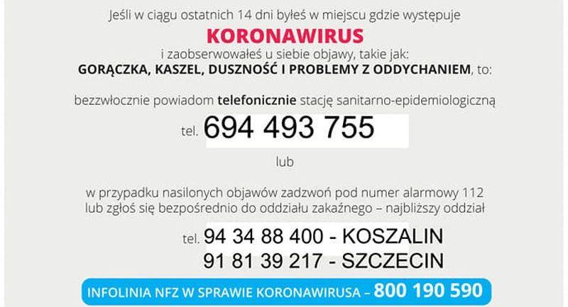 Masz podejrzenie zarażenia koronawirusem? Zadzwoń! Nie idź do przychodni, ani do szpitala