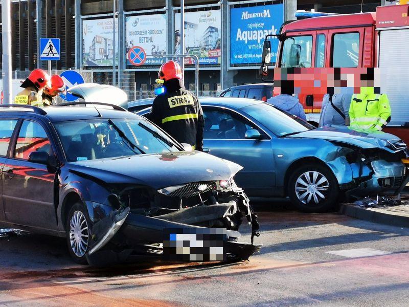 Po zderzeniu ulica Solna została częściowo zablokowana