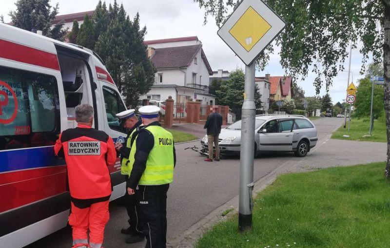 70-letnia rowerzystka potrącona przez samochód