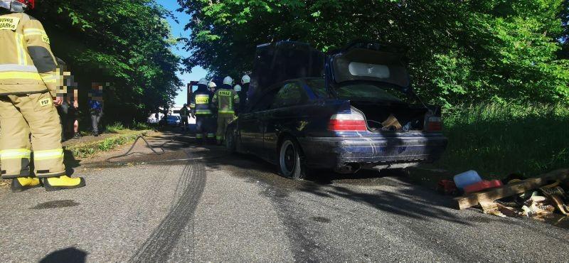 BMW zapaliło się podczas driftowania?