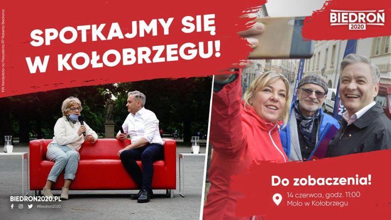 Robert Biedroń odwiedzi Kołobrzeg