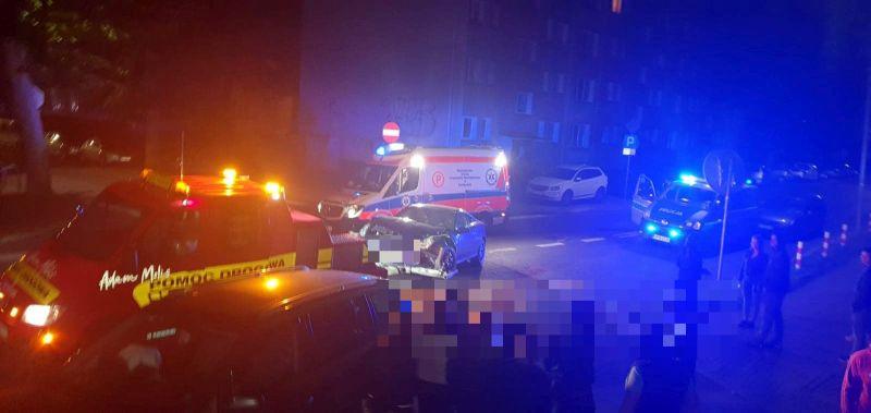  Nocna kolizja na ul. Granicznej