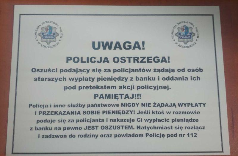 Widzicie na klatkach plakaty z apelem? Rozwiesili je policjanci