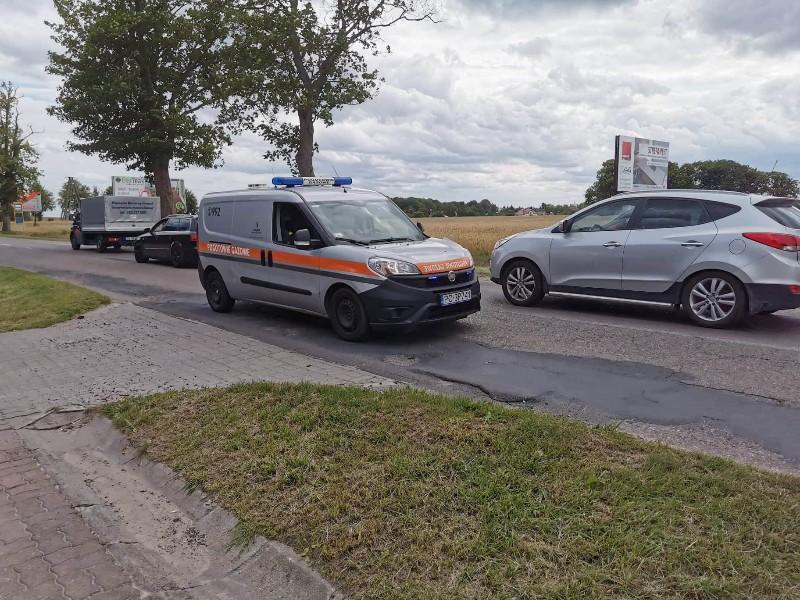 Zablokowany wjazd do Kołobrzegu. Uszkodzenie rury z gazem 