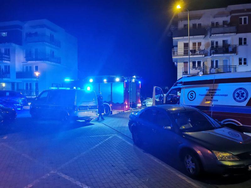 Ratownicy, strażacy i policja pojawiły się wieczorem na osiedlu Europejskim 