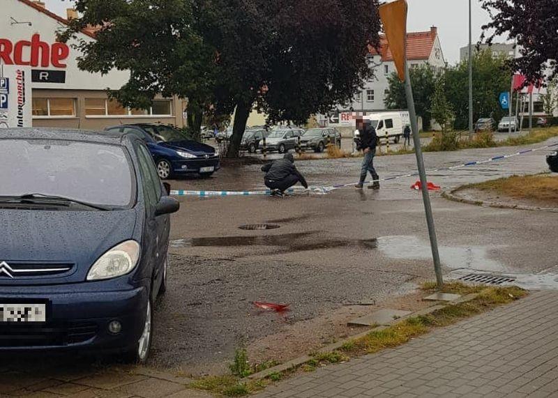 Policyjna akcja przy Trzebiatowskiej 