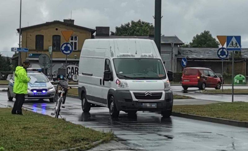 Zderzenie na tzw. śluzie rowerowej. Cyklistka winna kolizji
