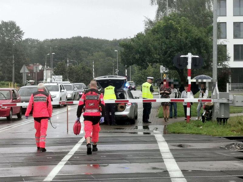 Potrącenie rowerzystki na Myśliwskiej. Kobieta trafiła do szpitala