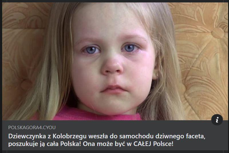 10-letnia Maja nie została porwana. Uważajcie na fake newsy!
