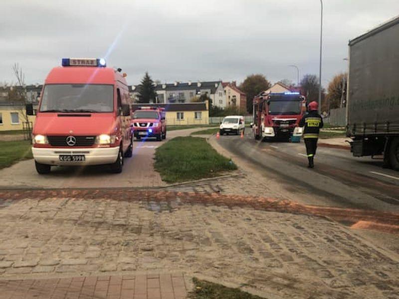 Paliwo na drodze. Były utrudnienia w ruchu