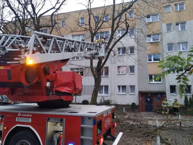 Interwencja straży przy Unii Lubelskiej 