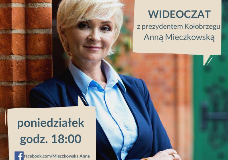 Kolejny wideoczat z prezydent Kołobrzegu