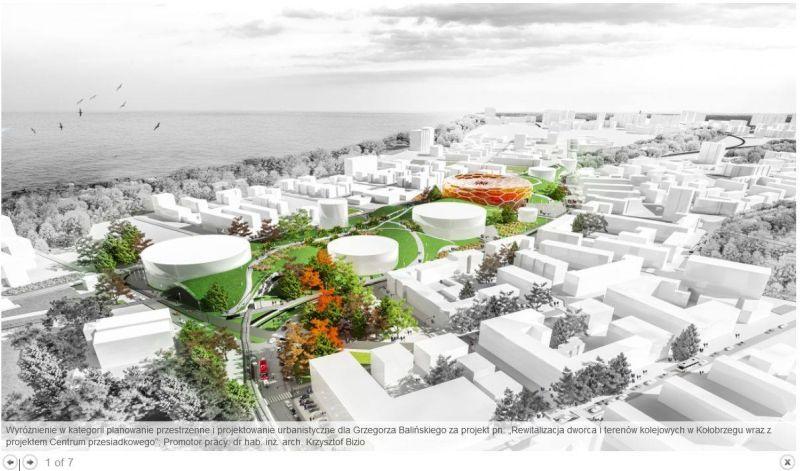 Wyróżnienie dla młodego architekta za wizjonerski projekt kołobrzeskiego dworca i okolic. Zobacz, jak mogłaby wyglądać ta część naszego miasta