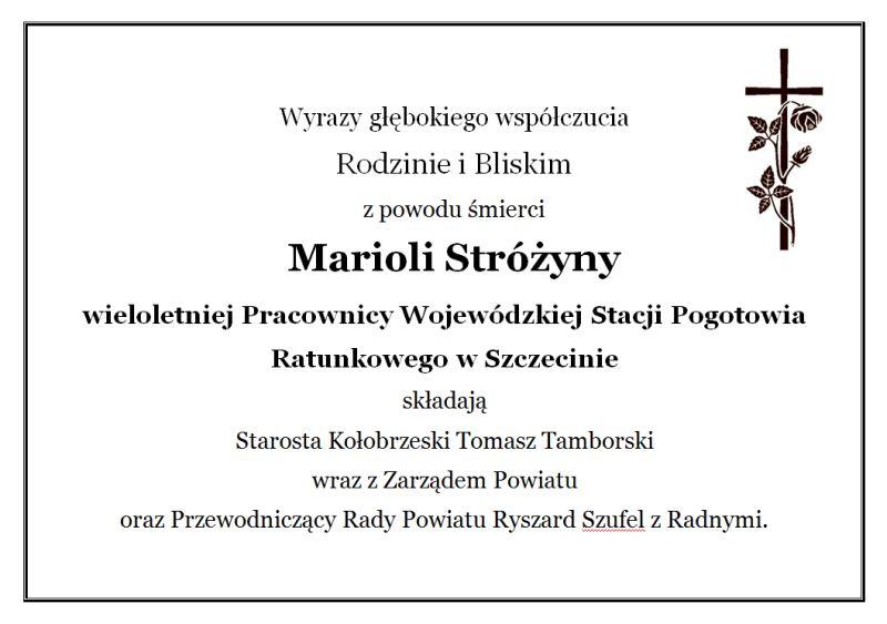 Wyrazy głębokiego współczucia...