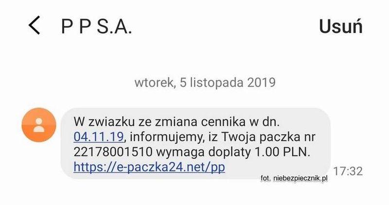 Dostałeś sms-a z prośbą o dopłatę do przesyłki? Kołobrzeska policja ostrzega: to może być 