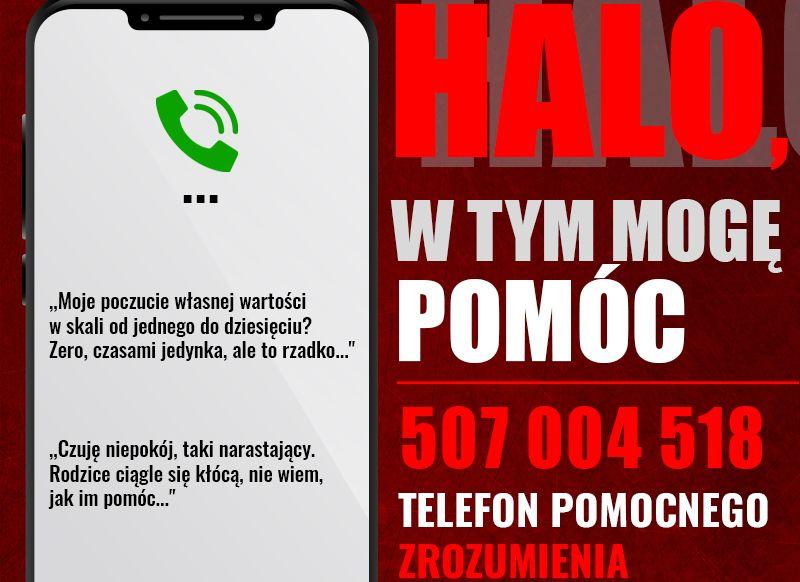 Bezpłatny Telefon Pomocnego Zrozumienia dla dzieci i młodzieży