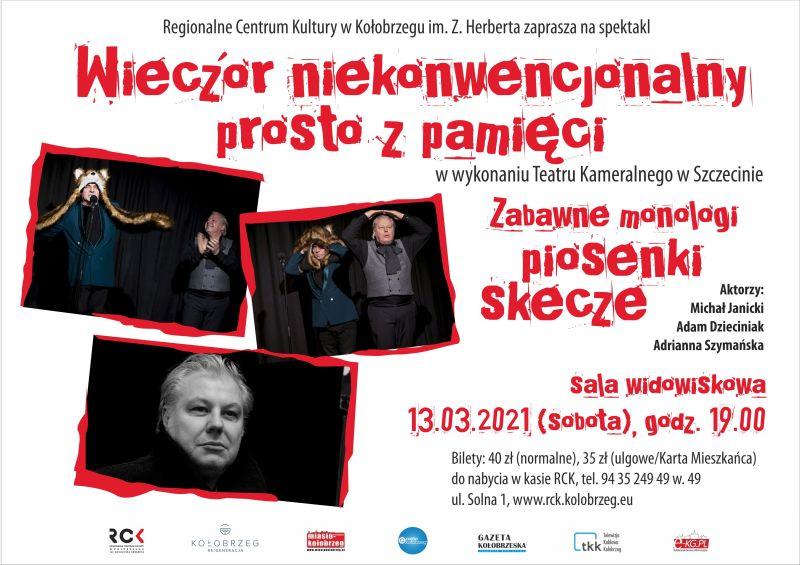 Spektakl „Wieczór niekonwencjonalny prosto z pamięci”