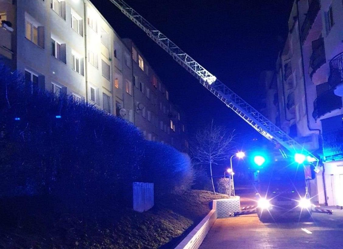Interwencja straży przy Unii Lubelskiej 