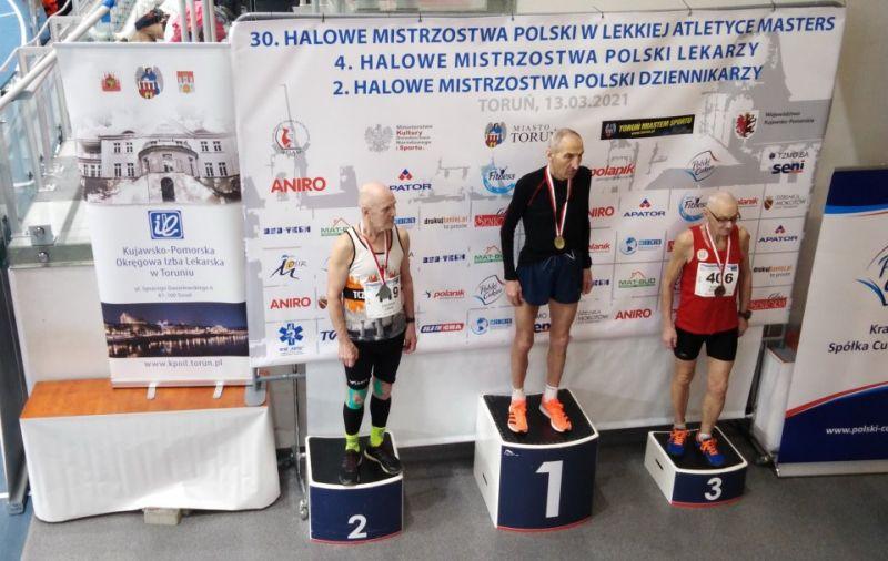 3 medale Andrzeja Wyganowskiego na Mistrzostwach Polski Masters 
