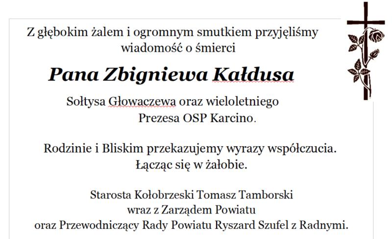 Wyrazy głębokiego współczucia...