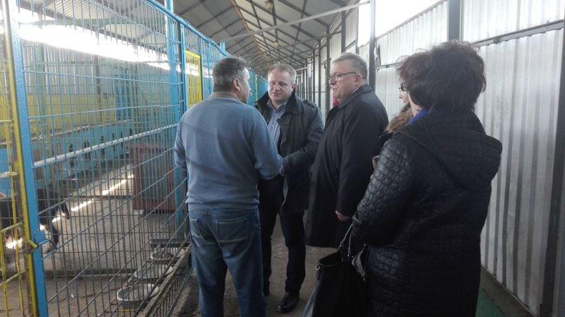 Prezydent o schronisku: nie jest źle. Odwiedził placówkę wraz z wolontariuszami
