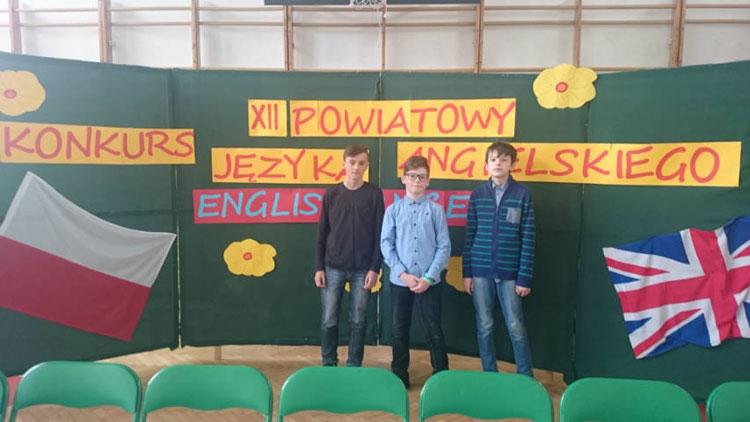 XII Powiatowy Konkurs Języka Angielskiego ENGLISH RACE