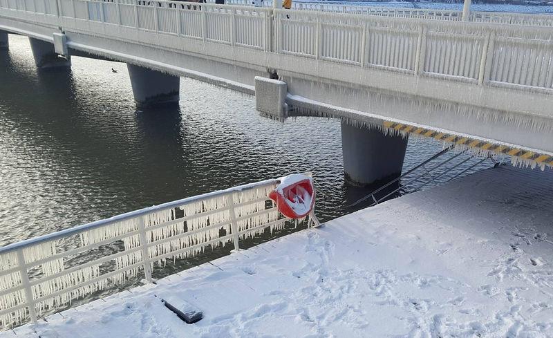 Głowica molo została zamknięta. Są zniszczenia