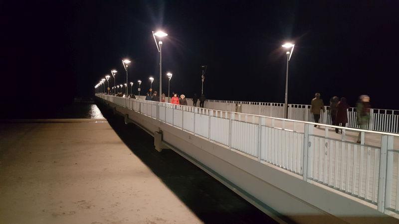 Molo po sztormach: Iluminacja nie działa, głowica zamknięta