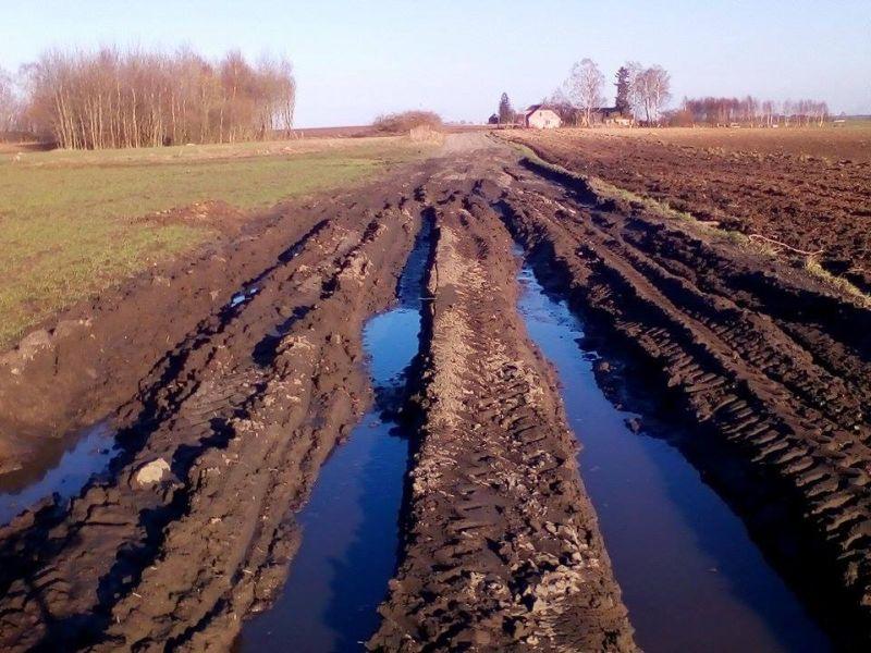 Na drodze Siemyśl – Morowo plac budowy