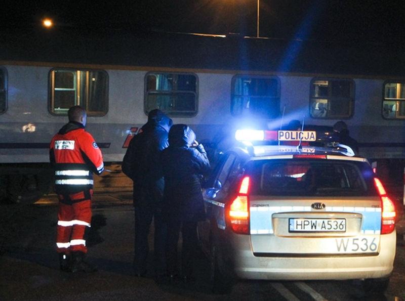 Ewakuacja pociągu relacji Kraków-Kołobrzeg