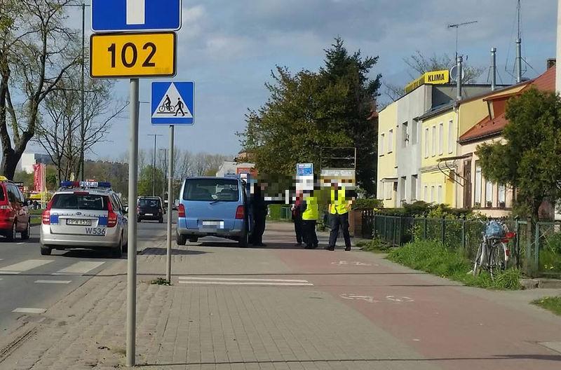 Kolejny raz rowerzysta zderzył się z samochodem