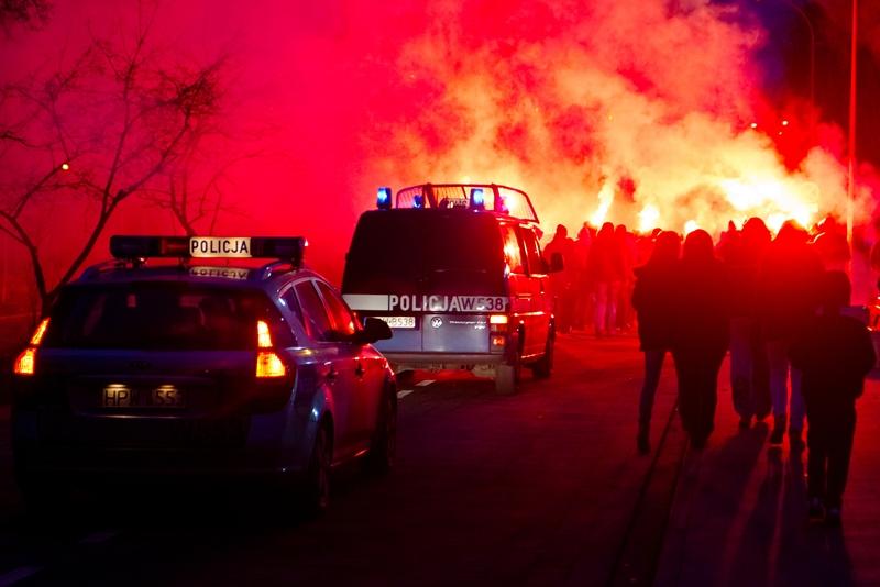Skazany za używanie pirotechniki na stadionie