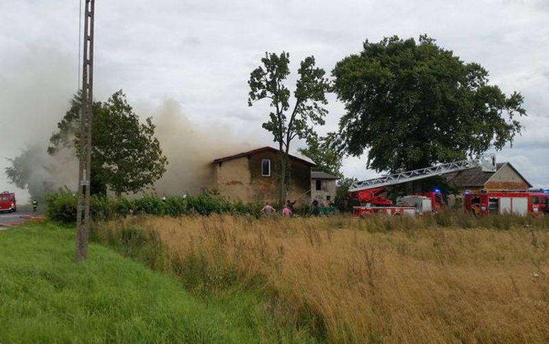 Pożar domu w Kukini (Foto,video)