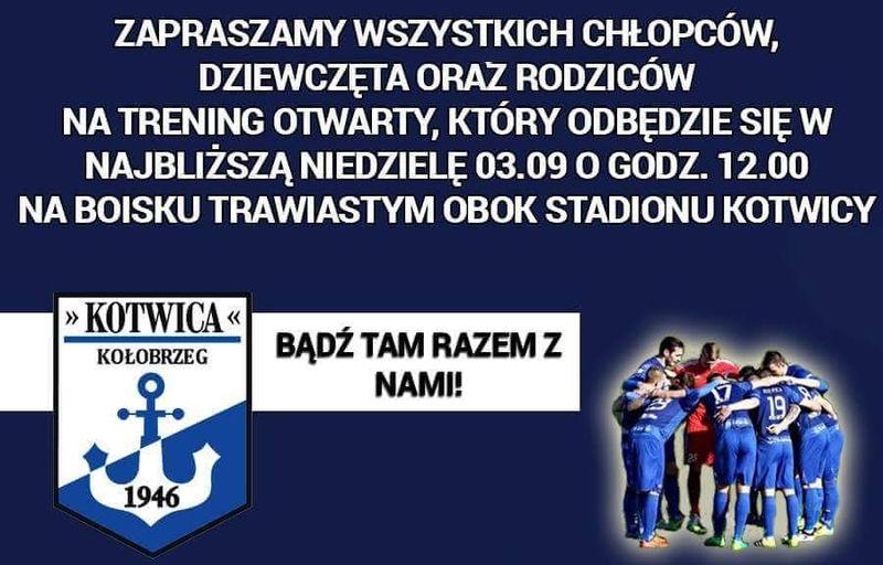 Trening z Kotwicą. Klub zaprasza młodych piłkarzy
