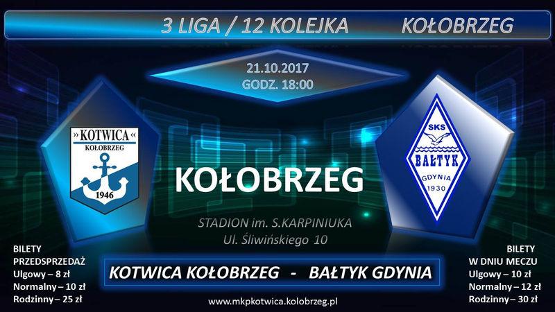 W sobotę z Bałtykiem Gdynia