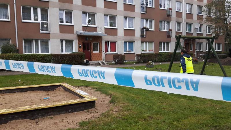 Eksplozja ładunku wybuchowego na Grochowskiej (Foto)