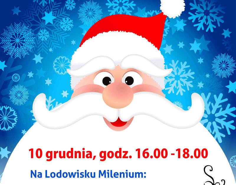 Mikołaj na lodowisku