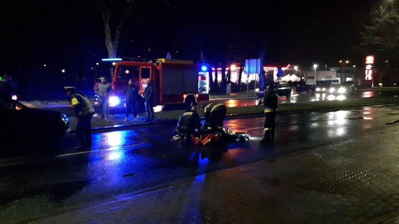 Potrącenie straszej osoby. Koszalińska była zablokowana