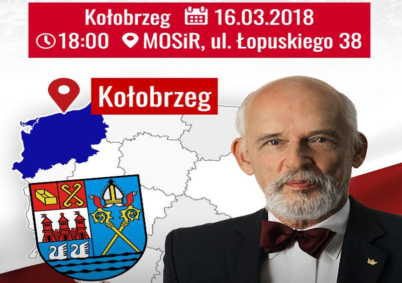 Janusz Korwin-Mikke odwiedzi Kołobrzeg